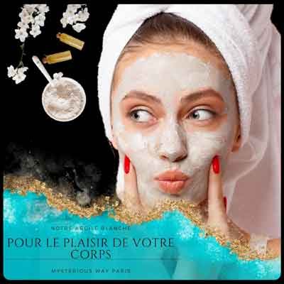 Argile blanche pour soins de la peau et des cheveux