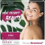 zinc beauté de la peau